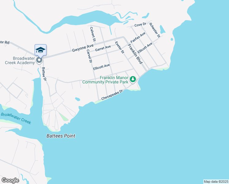 map of restaurants, bars, coffee shops, grocery stores, and more near 5636 Dartmouth Street in Deale