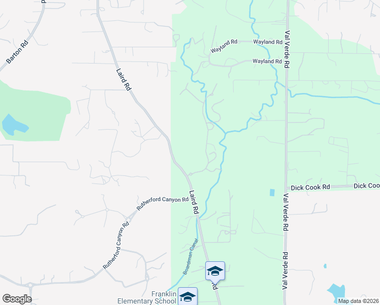 map of restaurants, bars, coffee shops, grocery stores, and more near 7125 Loomis Hills Road in Loomis