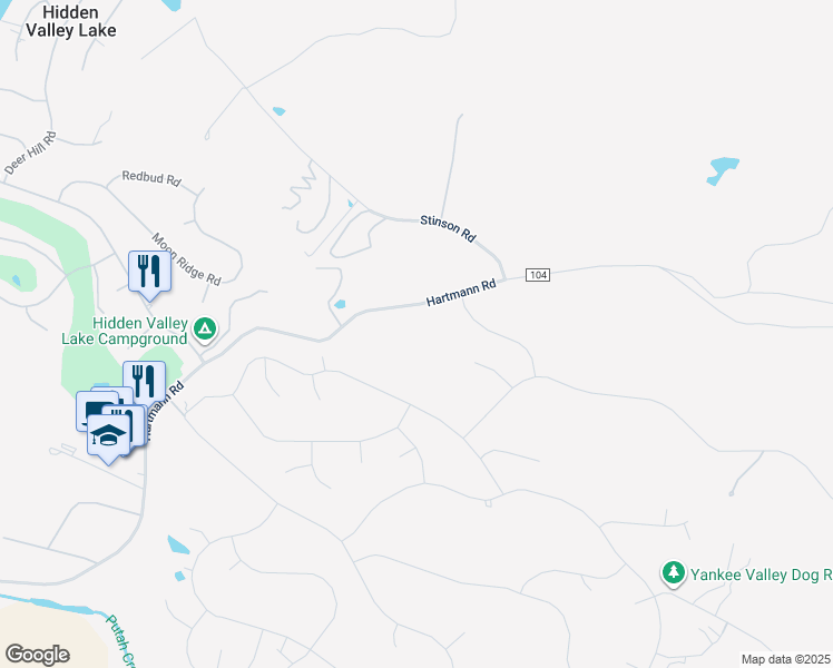 map of restaurants, bars, coffee shops, grocery stores, and more near 19788 Dale Court in Hidden Valley Lake