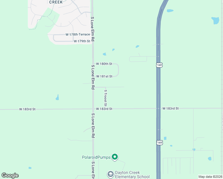 map of restaurants, bars, coffee shops, grocery stores, and more near 21255 West 181st Terrace in Olathe