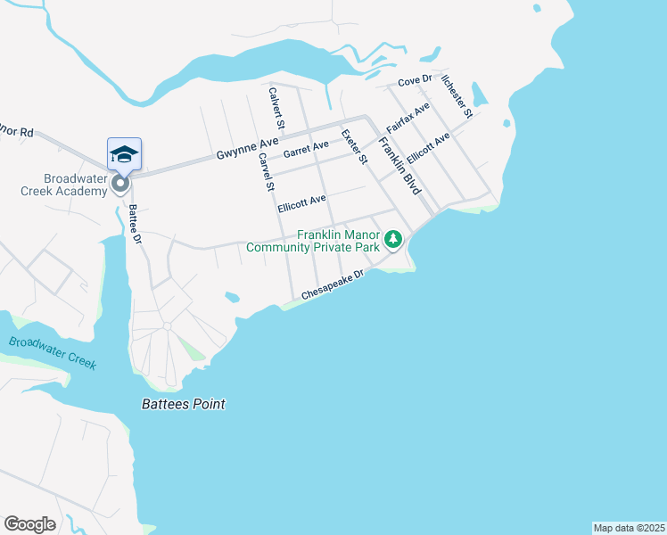 map of restaurants, bars, coffee shops, grocery stores, and more near 5636 Dartmouth Street in Deale