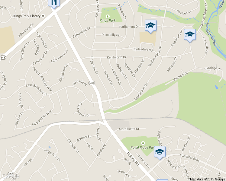 map of restaurants, bars, coffee shops, grocery stores, and more near 5602 Ventnor Lane in Springfield