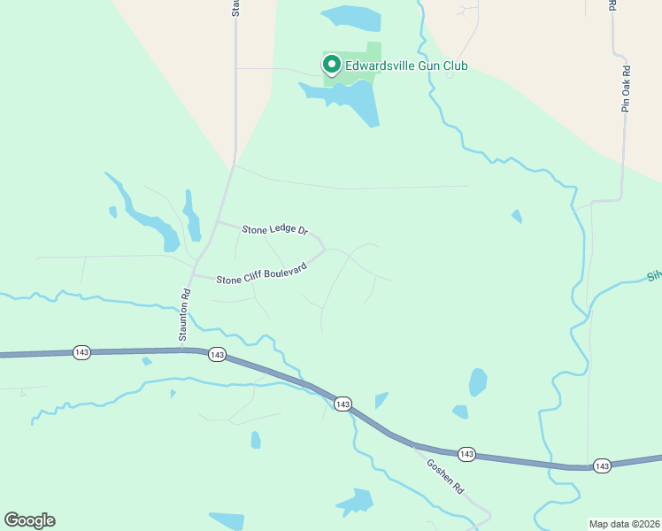 map of restaurants, bars, coffee shops, grocery stores, and more near 8460 Stone Ledge Drive in Edwardsville