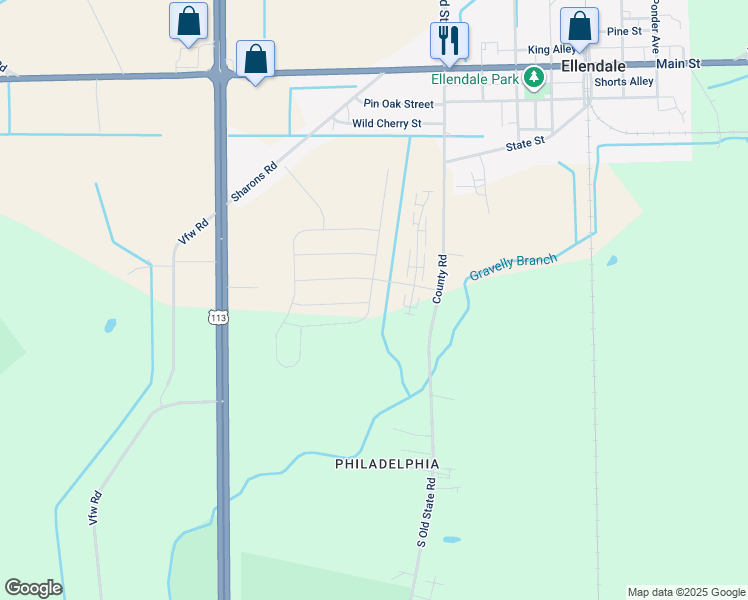 map of restaurants, bars, coffee shops, grocery stores, and more near Mullica Drive in Sussex County