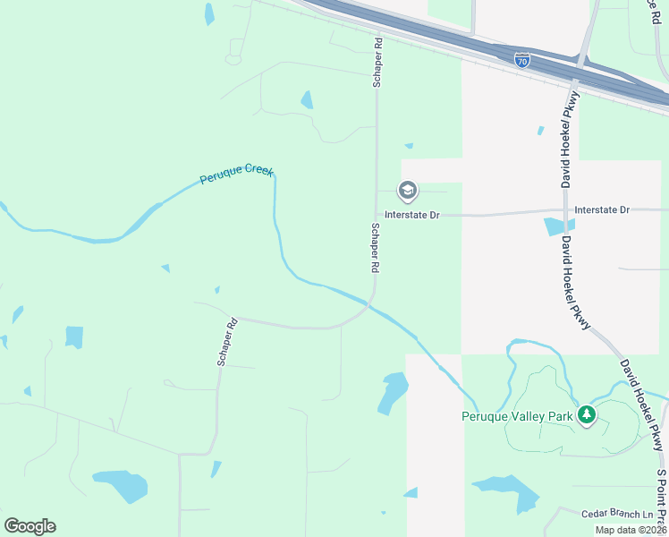 map of restaurants, bars, coffee shops, grocery stores, and more near 319 Schaper Road in Foristell