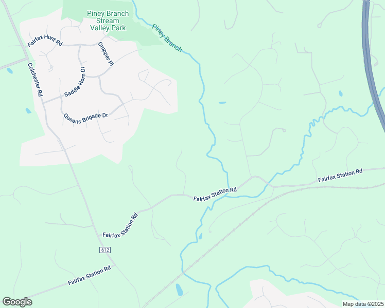 map of restaurants, bars, coffee shops, grocery stores, and more near 6117 Moonpatterns Trail in Fairfax Station
