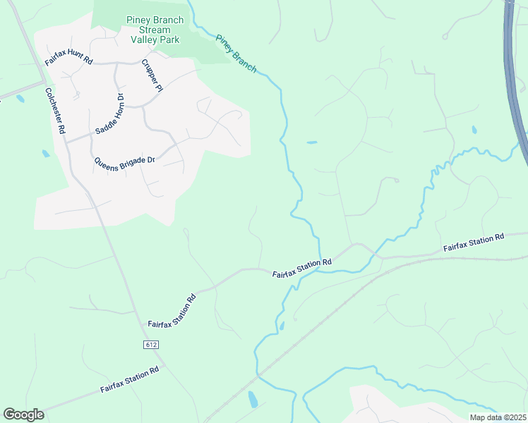 map of restaurants, bars, coffee shops, grocery stores, and more near 6117 Moonpatterns Trail in Fairfax Station