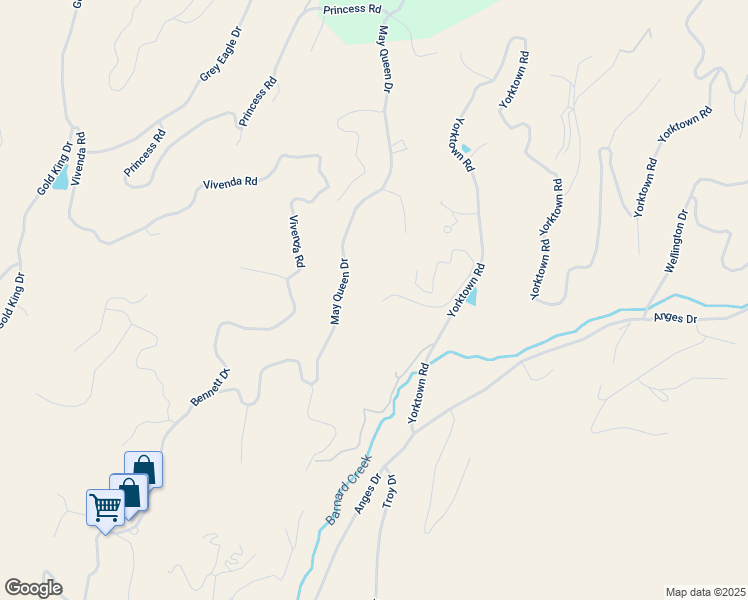 map of restaurants, bars, coffee shops, grocery stores, and more near 215 Rattler Court in Cripple Creek