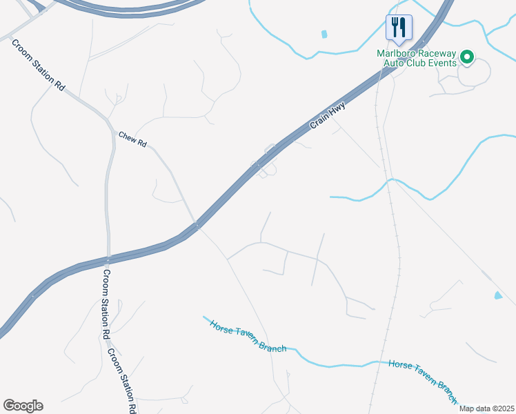 map of restaurants, bars, coffee shops, grocery stores, and more near 6500 Green Holly Way in Upper Marlboro