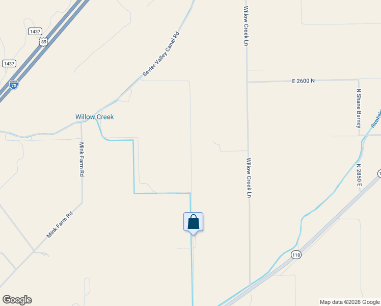map of restaurants, bars, coffee shops, grocery stores, and more near North 2070 East in Richfield