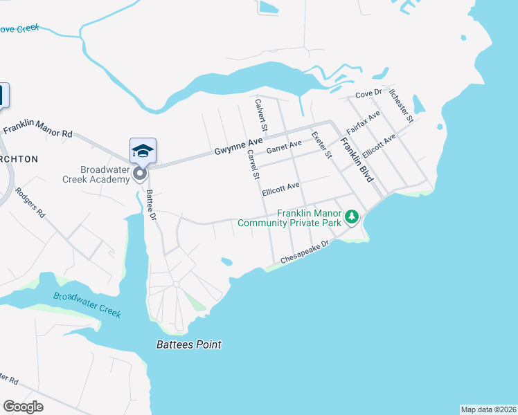 map of restaurants, bars, coffee shops, grocery stores, and more near 5568 Carvel Street in Deale