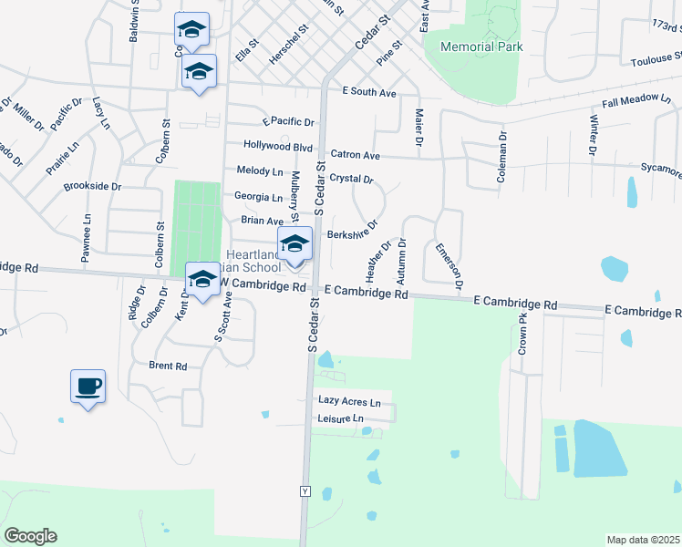 map of restaurants, bars, coffee shops, grocery stores, and more near 813 York Drive in Belton