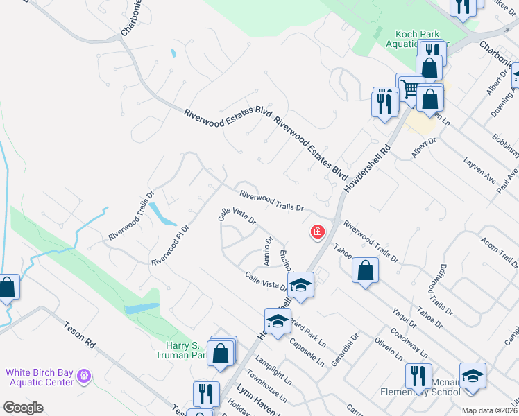 map of restaurants, bars, coffee shops, grocery stores, and more near 1009 Mcbride Place in Florissant
