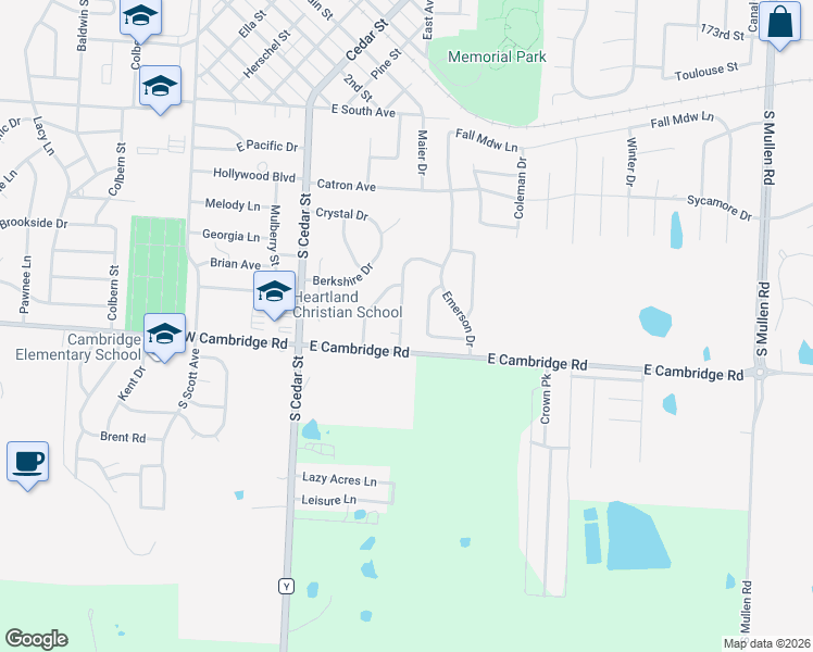 map of restaurants, bars, coffee shops, grocery stores, and more near 815 Autumn Drive in Belton