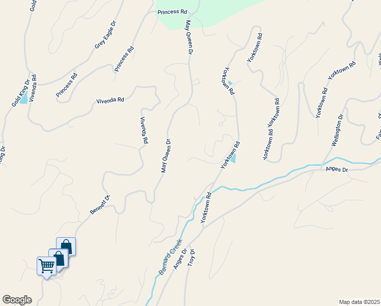 map of restaurants, bars, coffee shops, grocery stores, and more near 215 Rattler Court in Cripple Creek