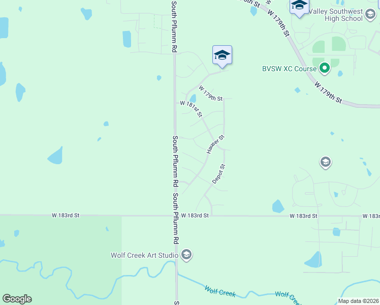 map of restaurants, bars, coffee shops, grocery stores, and more near 13406 181st Court in Overland Park