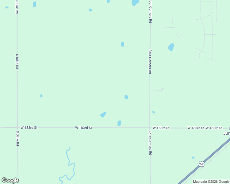 map of restaurants, bars, coffee shops, grocery stores, and more near 18140 Four Corners Road in Edgerton