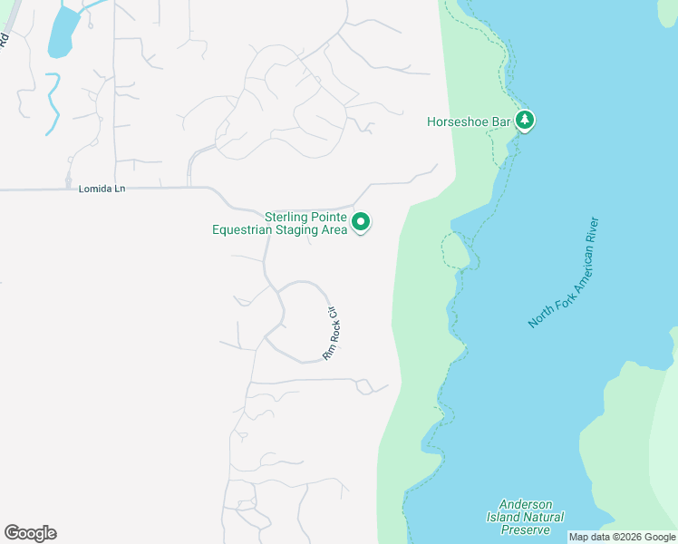 map of restaurants, bars, coffee shops, grocery stores, and more near 9713 Rim Rock Circle in Loomis
