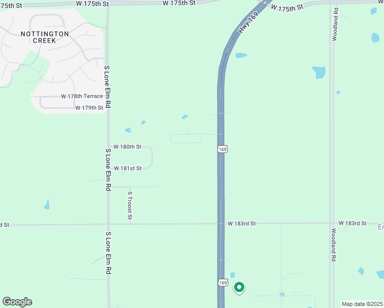 map of restaurants, bars, coffee shops, grocery stores, and more near 20875 West 180th Street in Olathe