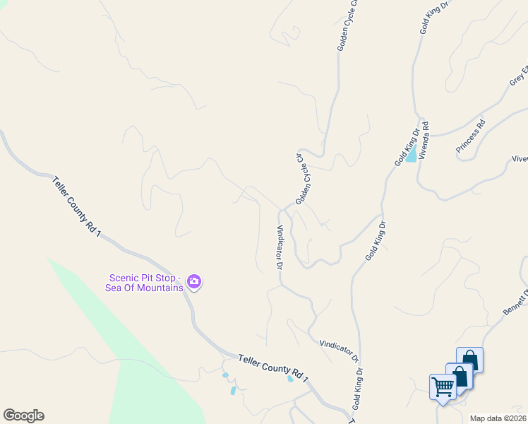 map of restaurants, bars, coffee shops, grocery stores, and more near 636 Dandy Jim Drive in Cripple Creek