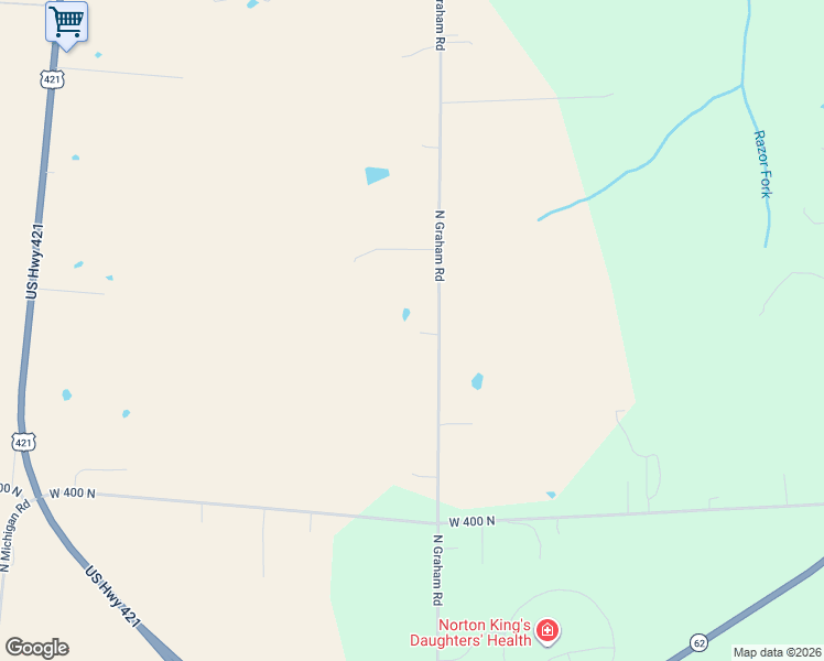 map of restaurants, bars, coffee shops, grocery stores, and more near 4399 North Graham Road in Madison