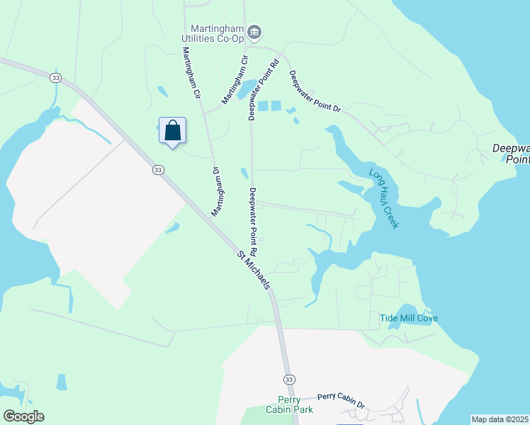 map of restaurants, bars, coffee shops, grocery stores, and more near 9171 Deepwater Point Road in Saint Michaels