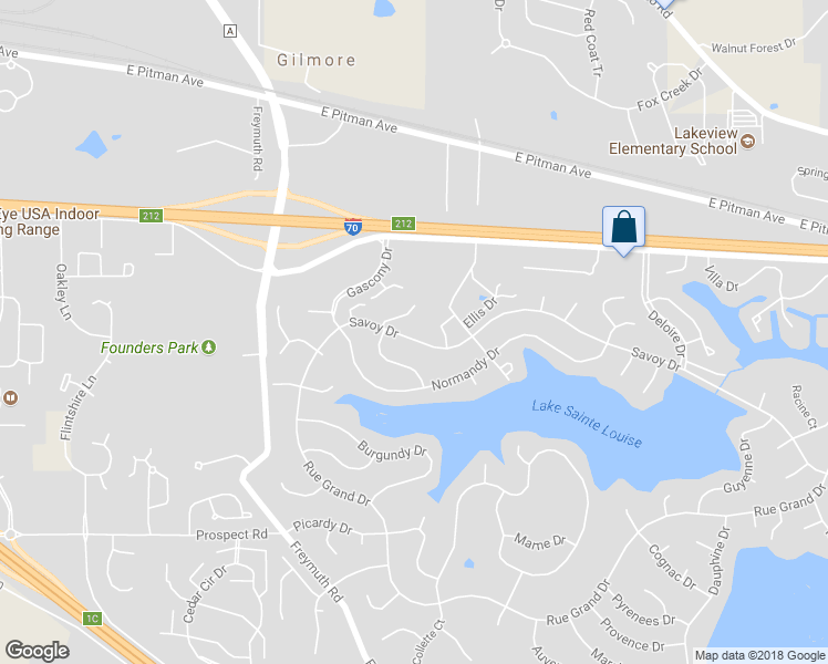 map of restaurants, bars, coffee shops, grocery stores, and more near 2706 Savoy Drive in Lake Saint Louis