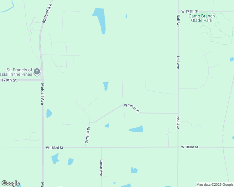 map of restaurants, bars, coffee shops, grocery stores, and more near 18000 Dearborn Street in Stilwell