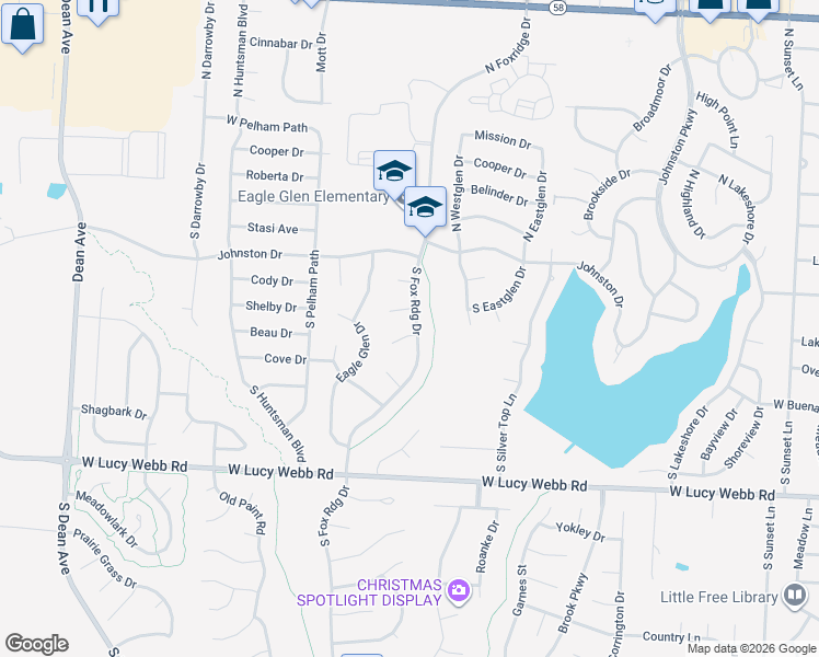 map of restaurants, bars, coffee shops, grocery stores, and more near 1502 Willow Circle in Raymore