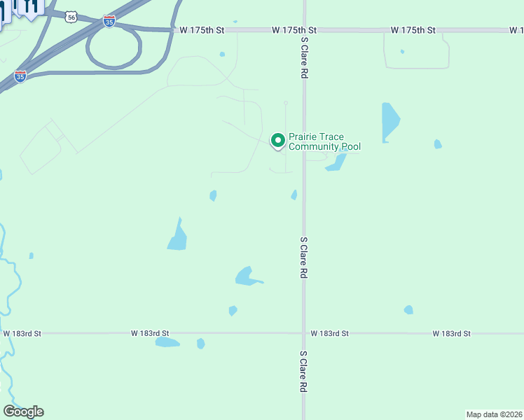 map of restaurants, bars, coffee shops, grocery stores, and more near 18021 Clare Road in Gardner