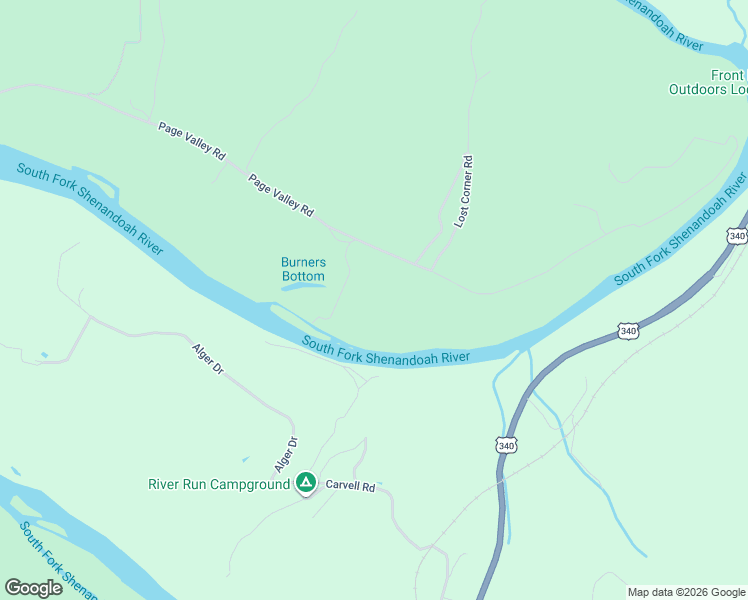 map of restaurants, bars, coffee shops, grocery stores, and more near 5540 Page Valley Road in Luray