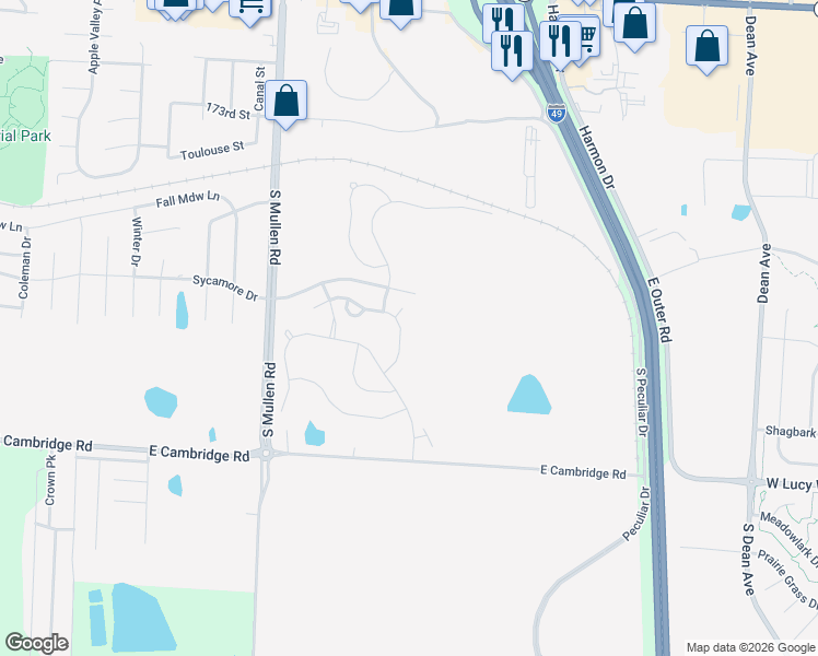 map of restaurants, bars, coffee shops, grocery stores, and more near 1710 Pam Court in Belton