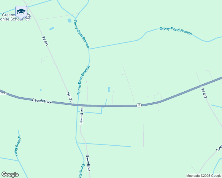 map of restaurants, bars, coffee shops, grocery stores, and more near 10809 Beach Highway in Greenwood
