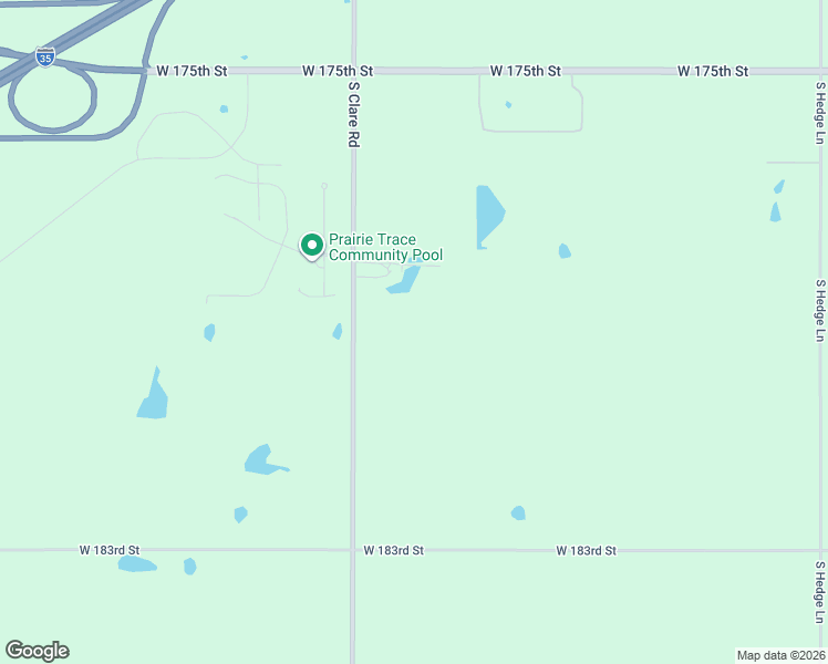 map of restaurants, bars, coffee shops, grocery stores, and more near 17955 Clare Road in Olathe