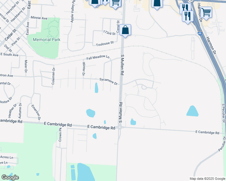 map of restaurants, bars, coffee shops, grocery stores, and more near 709 Fall Creek Drive in Belton