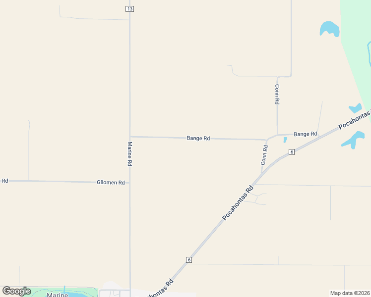 map of restaurants, bars, coffee shops, grocery stores, and more near 10580 Bange Road in Marine