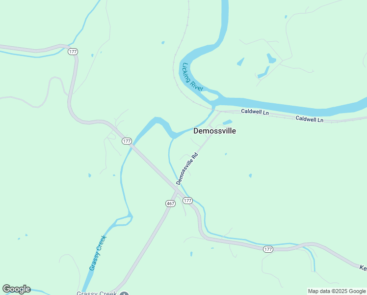 map of restaurants, bars, coffee shops, grocery stores, and more near 36 Bonnie Lane in DeMossville