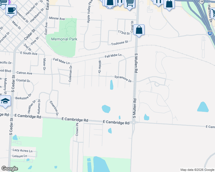 map of restaurants, bars, coffee shops, grocery stores, and more near 708 Hibiscus Circle in Belton
