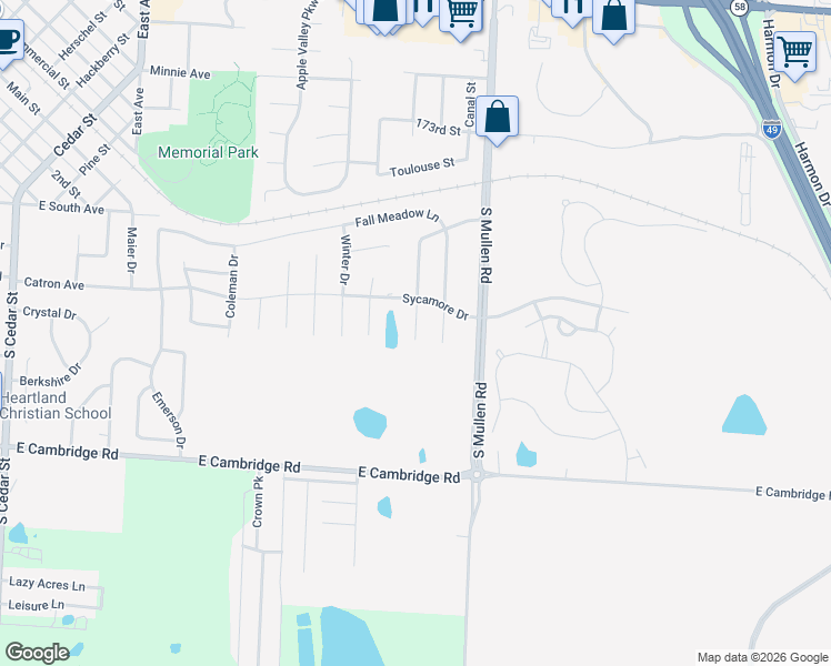 map of restaurants, bars, coffee shops, grocery stores, and more near 710 Hibiscus Circle in Belton