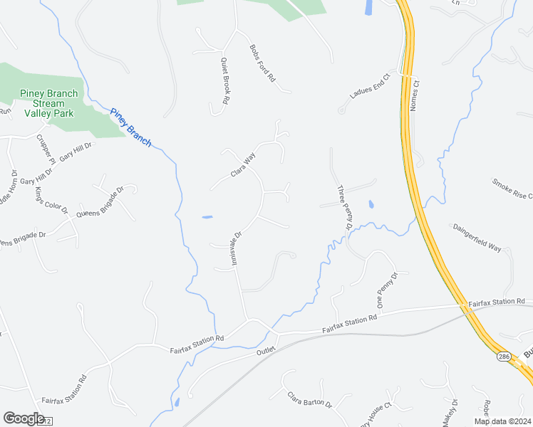 map of restaurants, bars, coffee shops, grocery stores, and more near 5923 Innisvale Drive in Fairfax Station
