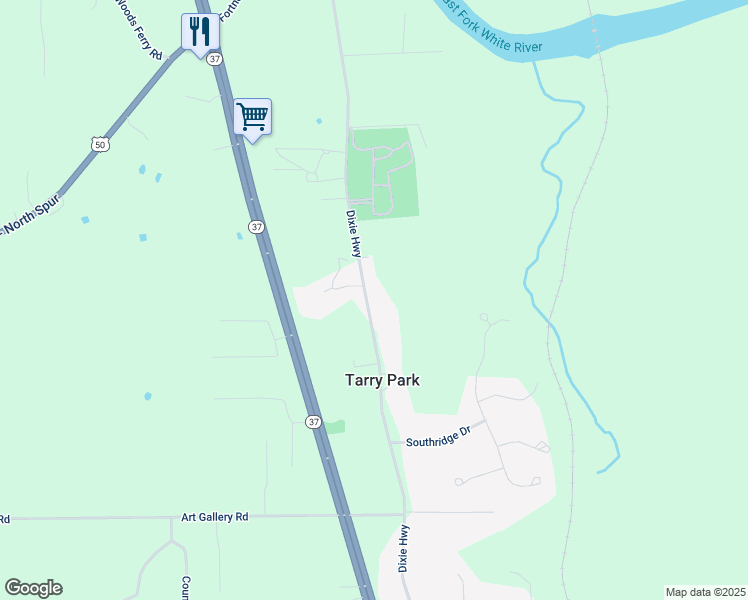 map of restaurants, bars, coffee shops, grocery stores, and more near 3076 Dixie Highway in Bedford