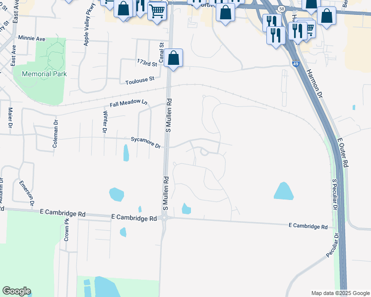map of restaurants, bars, coffee shops, grocery stores, and more near 700 Andy Court in Belton