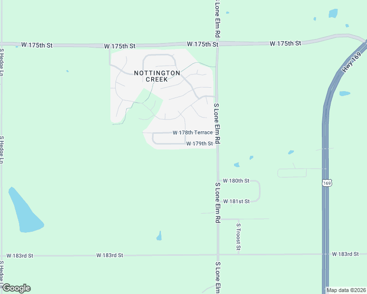 map of restaurants, bars, coffee shops, grocery stores, and more near 21755 West 179th Street in Olathe