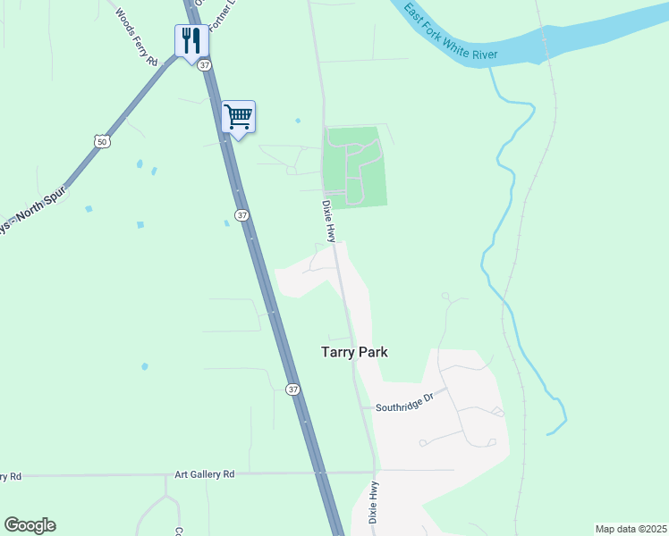 map of restaurants, bars, coffee shops, grocery stores, and more near 3076 Dixie Highway in Bedford