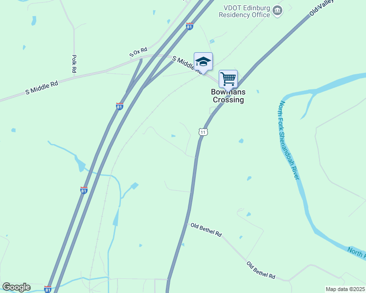 map of restaurants, bars, coffee shops, grocery stores, and more near 82 Gateway Lane in Edinburg