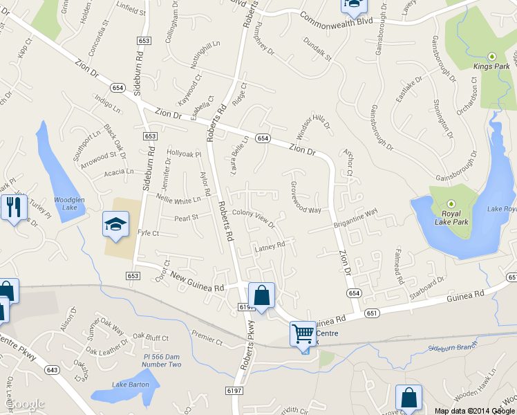 map of restaurants, bars, coffee shops, grocery stores, and more near 5427 Plymouth Meadows Ct in Fairfax