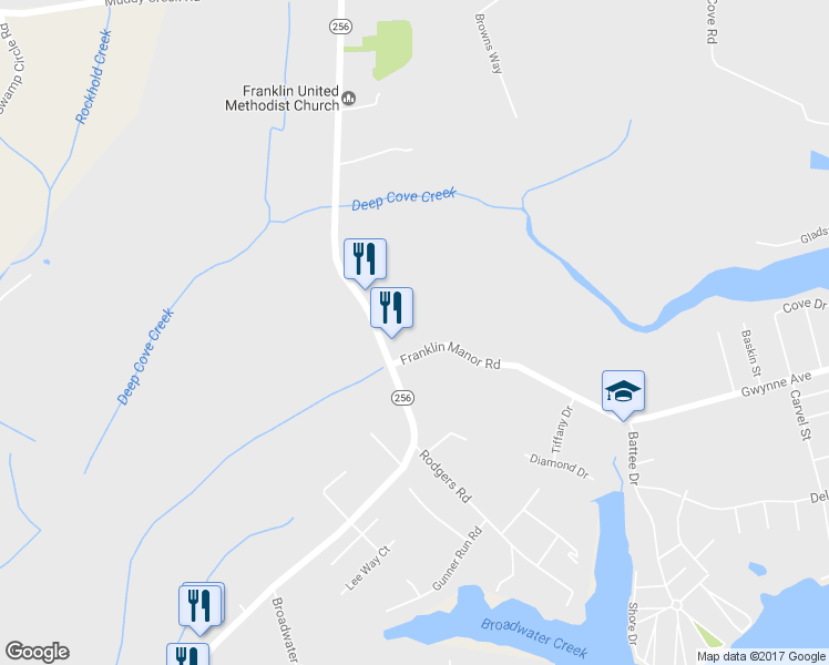 map of restaurants, bars, coffee shops, grocery stores, and more near 5465 Deale Churchton Road in Deale