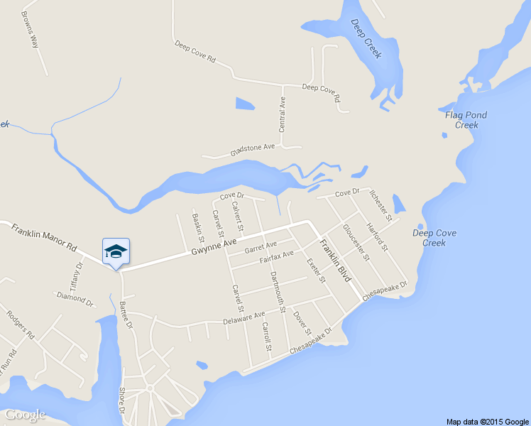 map of restaurants, bars, coffee shops, grocery stores, and more near 5509 Dartmouth Street in Deale