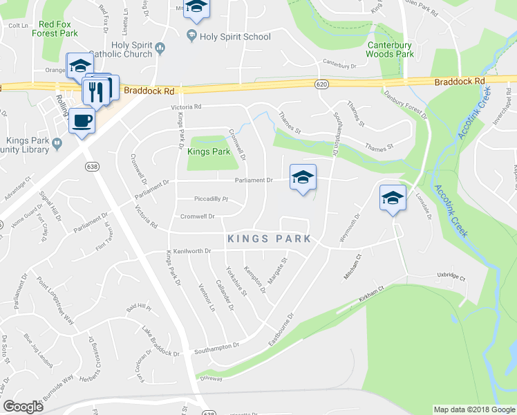 map of restaurants, bars, coffee shops, grocery stores, and more near 8611 Victoria Road in Springfield