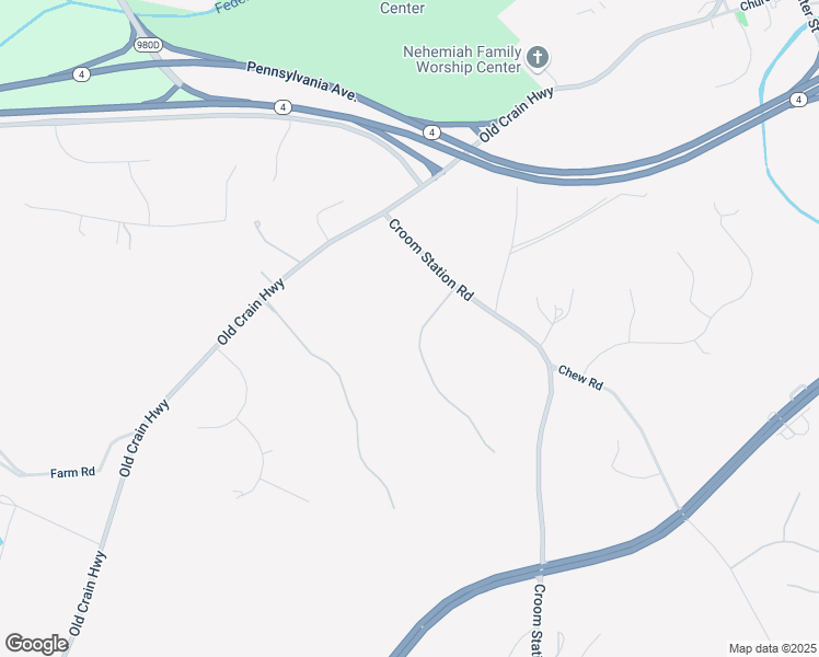 map of restaurants, bars, coffee shops, grocery stores, and more near 6107 Blue Sage Lane in Upper Marlboro